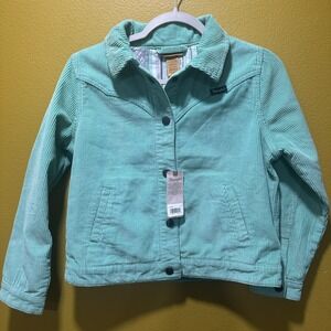 Girl's Wrangler Corduroy Jacket with‎ Flannel Lining Size Small Western NEW XL